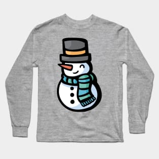 Happy Snowman Long Sleeve T-Shirt